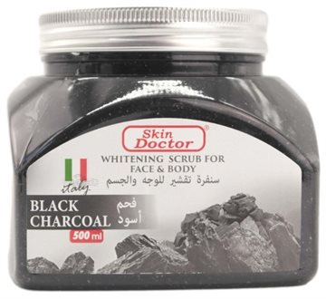 Skin Doctor Black Charcoal Whitening Scrub 500ml