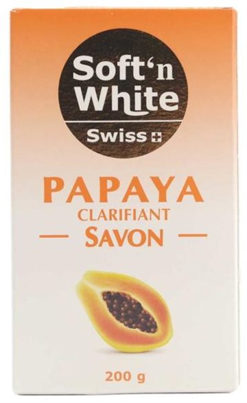 Papaya Soap 200 Gr.. Soft'n White