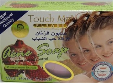 Touch Me Granatæble Soap Anti acne & Bleaching135 g. (UDSOLGT)